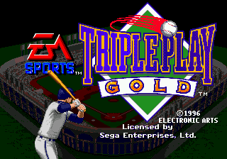 Title screen of Triple Play - Gold Edition