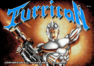 Title screen of Turrican