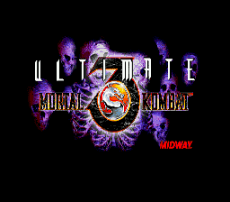 Title screen of Ultimate Mortal Kombat 3