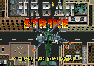 Title screen of Urban Strike