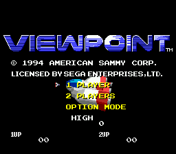 Title screen of Viewpoint