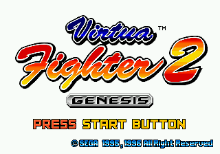 Title screen of Virtua Fighter 2