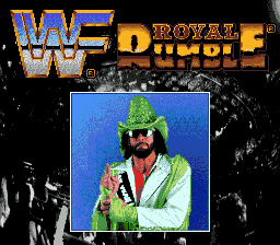 Title screen of WWF Royal Rumble