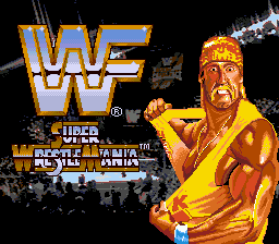 Title screen of WWF Super WrestleMania