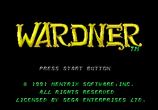 Title screen of Wardner