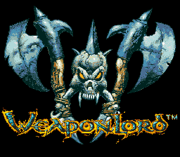 Title screen of WeaponLord