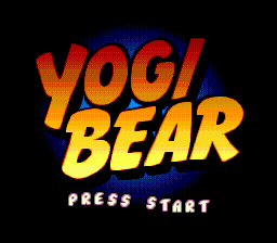 Title screen of Yogi Bear - Cartoon Capers