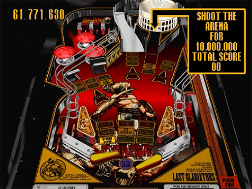 Digital Pinball - Last Gladiators Ver.9.7 (Japan)