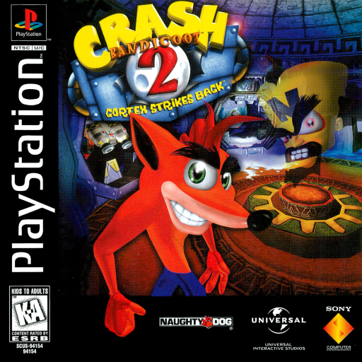 Crash Bandicoot 2: Cortex Strikes Back box art
