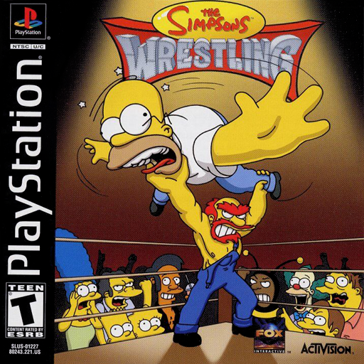 The Simpsons Wrestling artwork