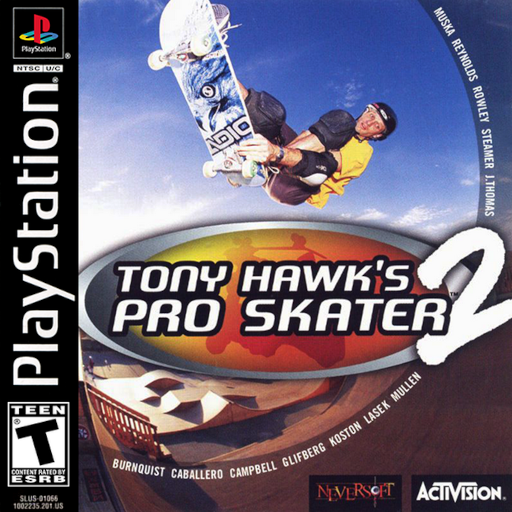 Tony Hawk's Pro Skater 2 box art