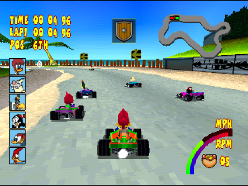 Woody Woodpecker Racing (USA, Europe)