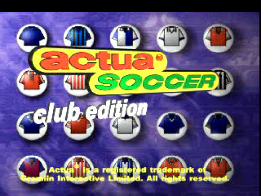 Actua Soccer - Club Edition