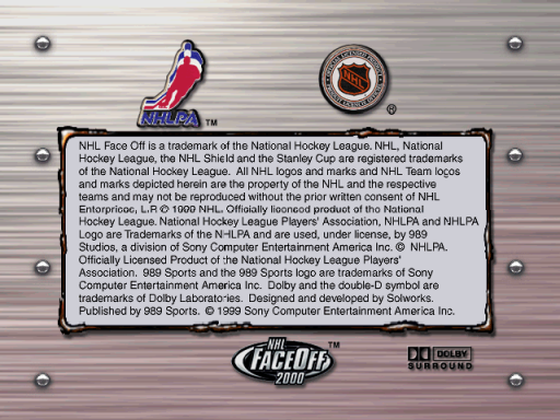 NHL FaceOff 2000