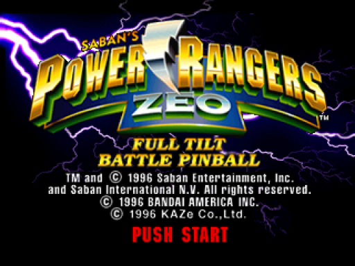 Saban's Power Rangers Zeo - Full Tilt Battle Pinball