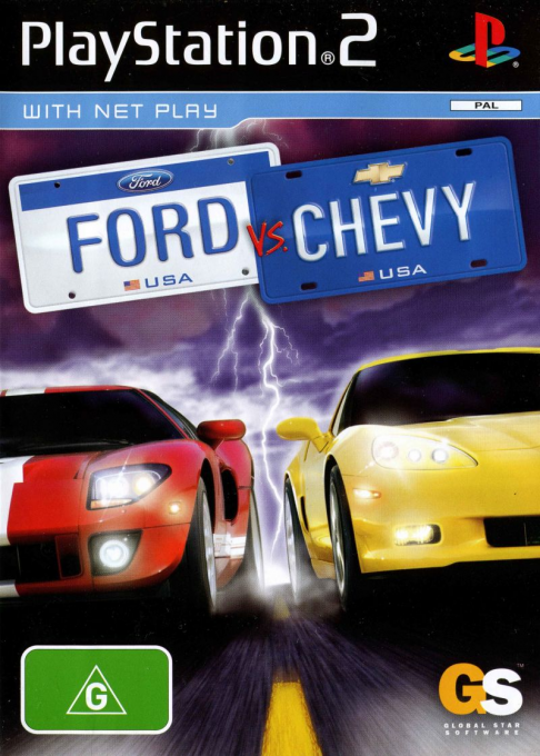 Ford vs. Chevy PlayStation 2 cover