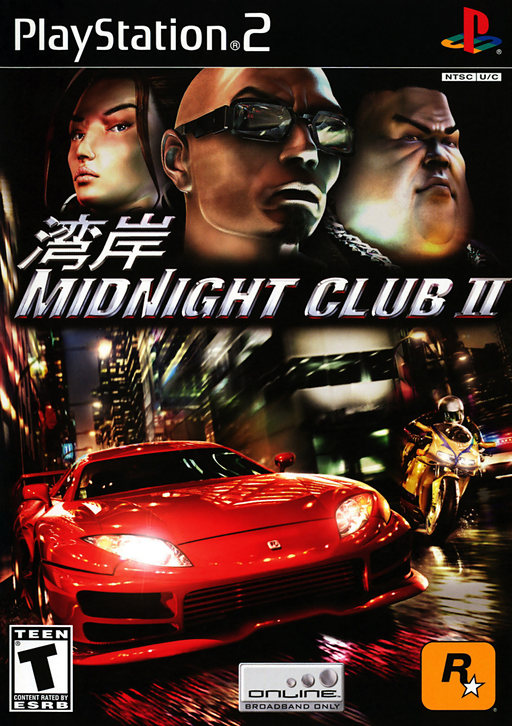 Midnight Club II PlayStation 2 cover