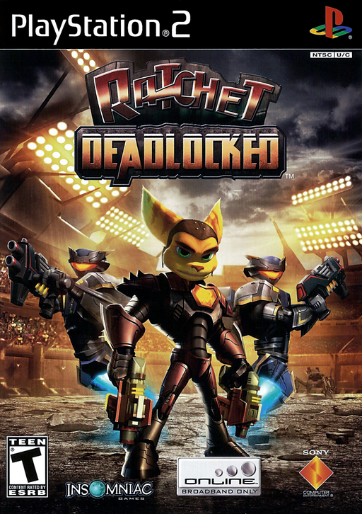 Ratchet: Deadlocked box art for PlayStation 2