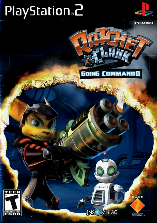 Ratchet & Clank: Going Commando box art for PlayStation 2