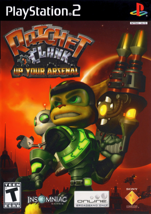 Ratchet & Clank: Up Your Arsenal PlayStation 2 cover