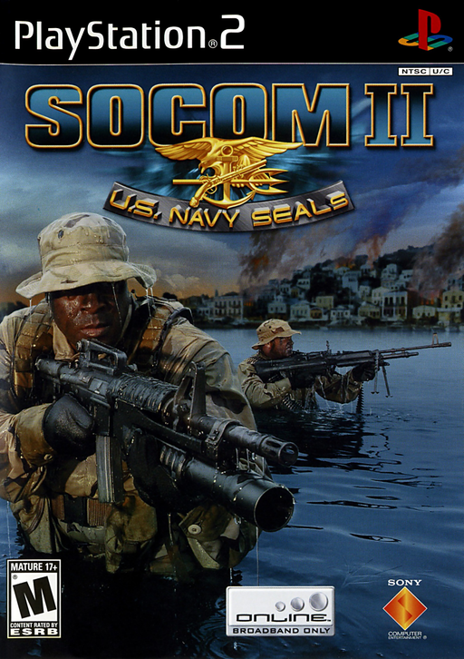 SOCOM II: U.S. Navy SEALs PlayStation 2 cover