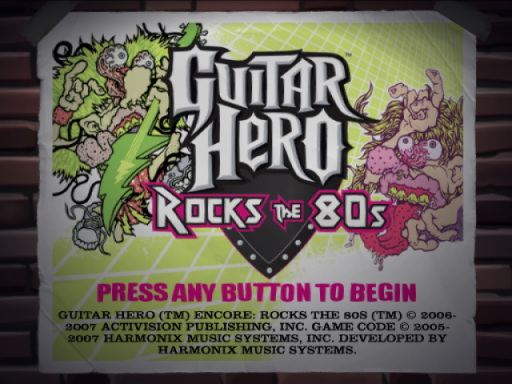 Guitar Hero - Rocks the 80s