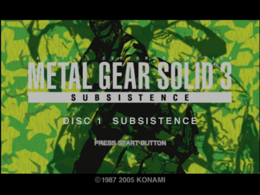 Metal Gear Solid 3 - Subsistence
