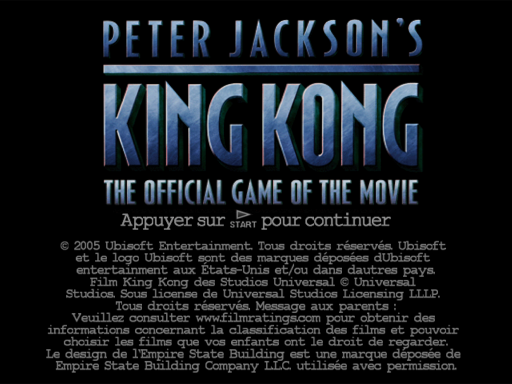 Peter Jackson's King Kong - The Official Game of the Movie