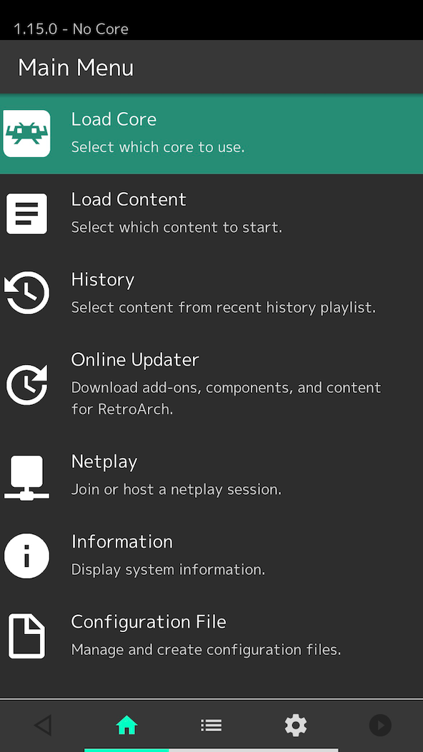 Screenshot 1 of RetroArch