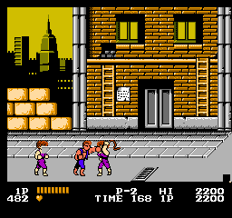 Double Dragon ROM Gameplay Screenshot 1