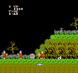 Ghosts'n Goblins ROM Gameplay Screenshot 1