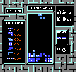 Tetris ROM Gameplay Screenshot 1