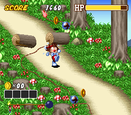 Kid Klown in Crazy Chase ROM Gameplay Screenshot 1
