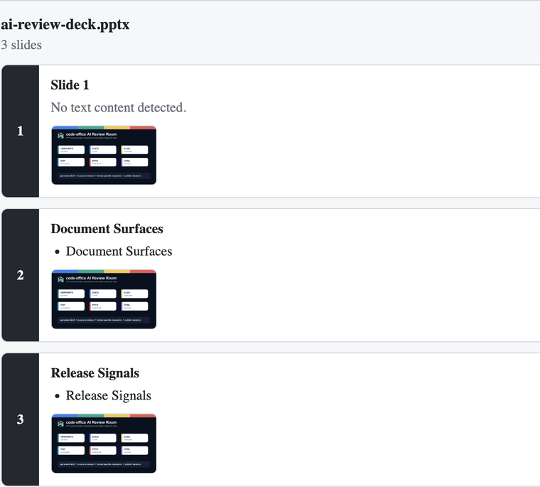 PowerPoint-like PPTX viewer inside VS Code