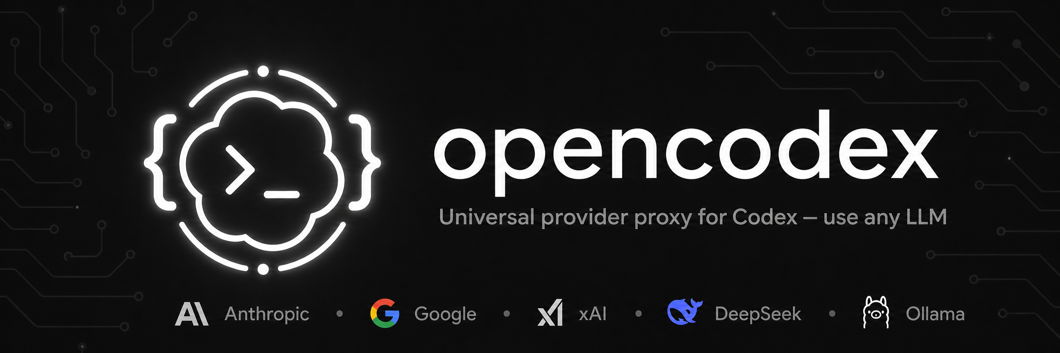 opencodex — 让 Codex 接入任意 LLM