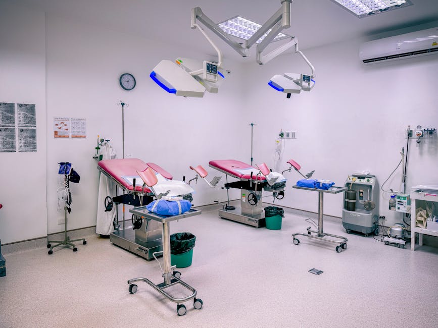 A well-equipped delivery room in a hospital in Central Visayas, Philippines.