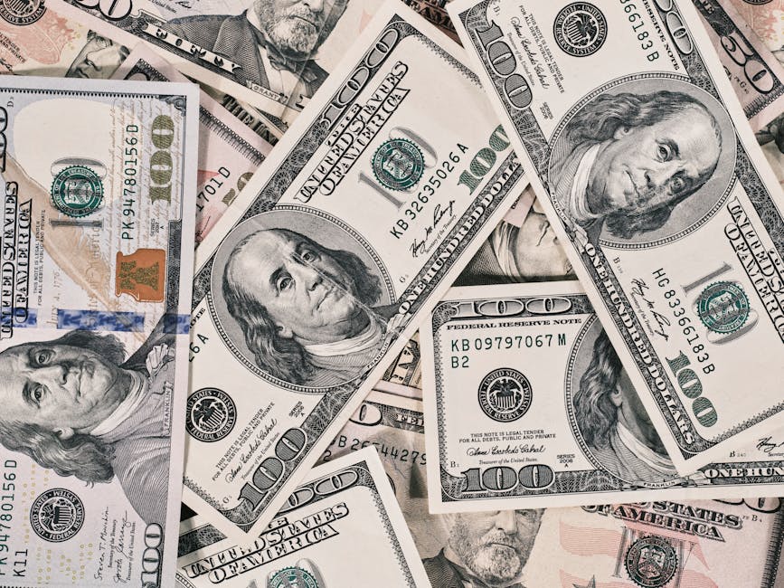 Detailed close-up of US dollar bills highlighting wealth and finance concepts.