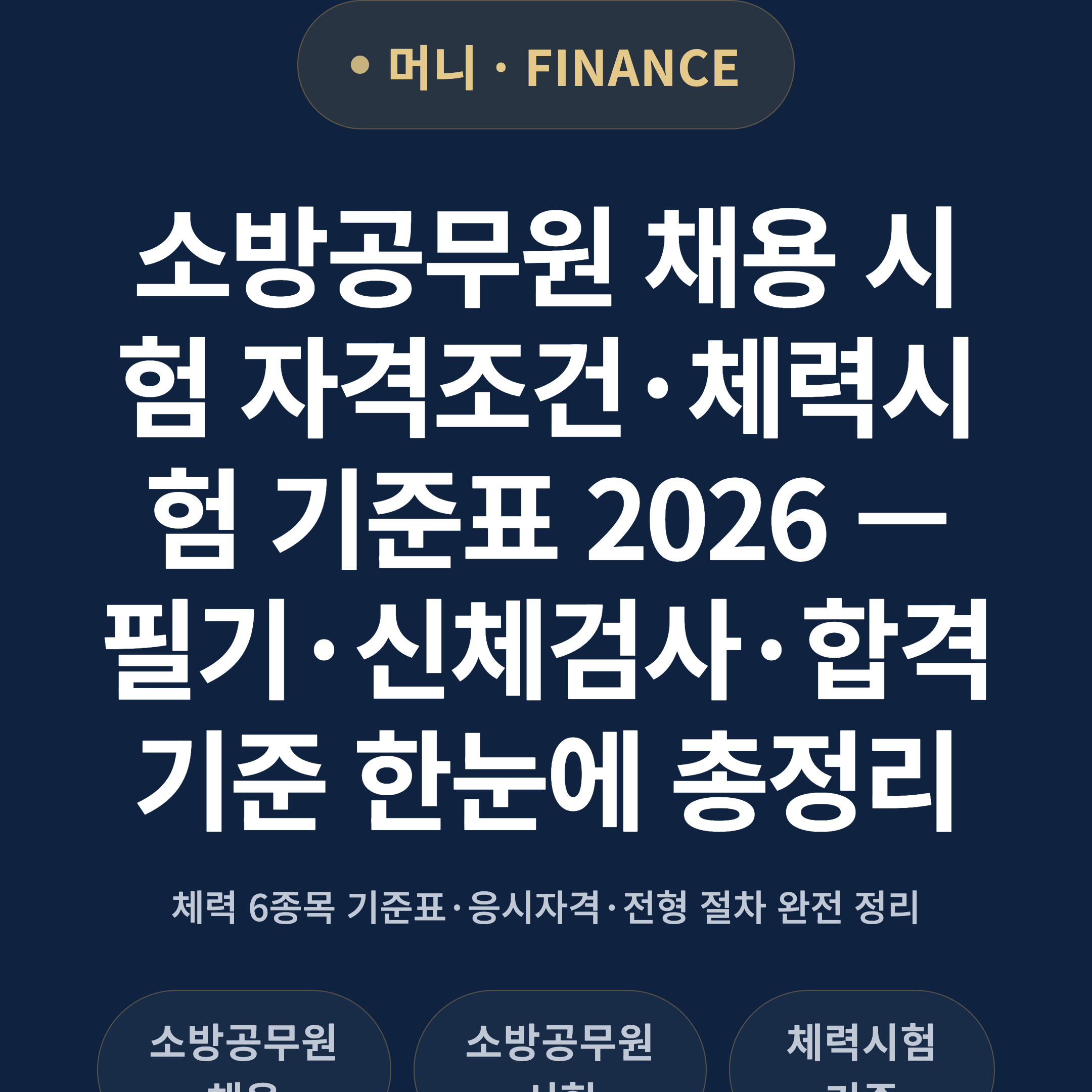 소방공무원 채용 시험 자격조건·체력시험 기준표 2026 — 필기·신체검사·합격 기준 한눈에 총정리