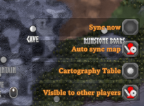 Sync now and Auto sync map on the large map