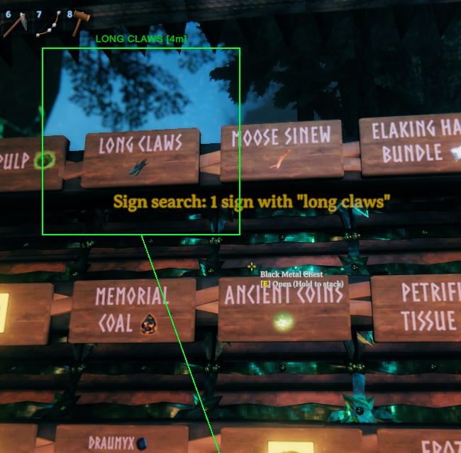 Sign search result