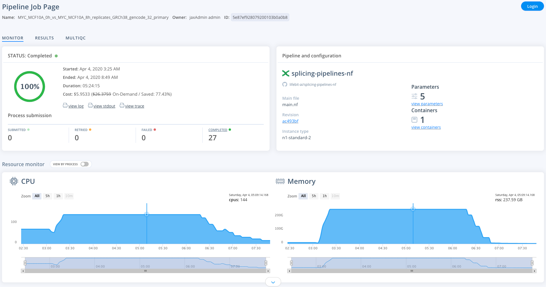 splicing_pip_job_page