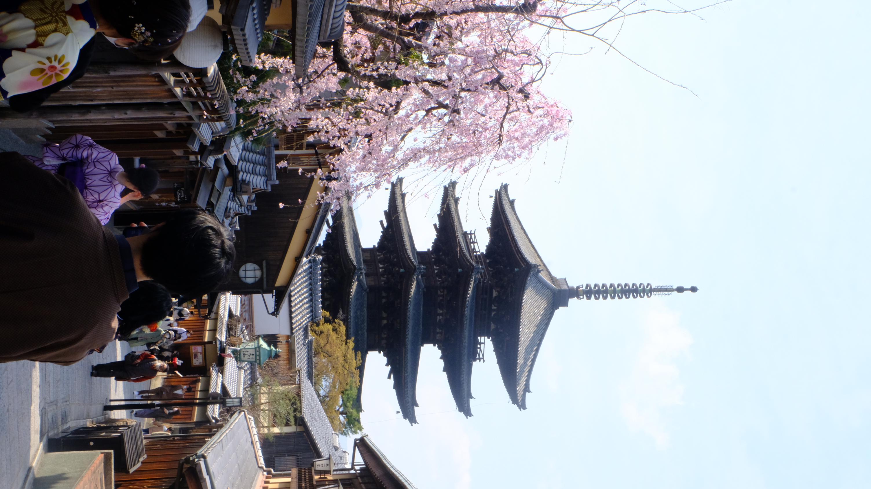 在京都二年坂拍摄的日本标志性地标