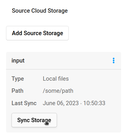 Sync Storage.