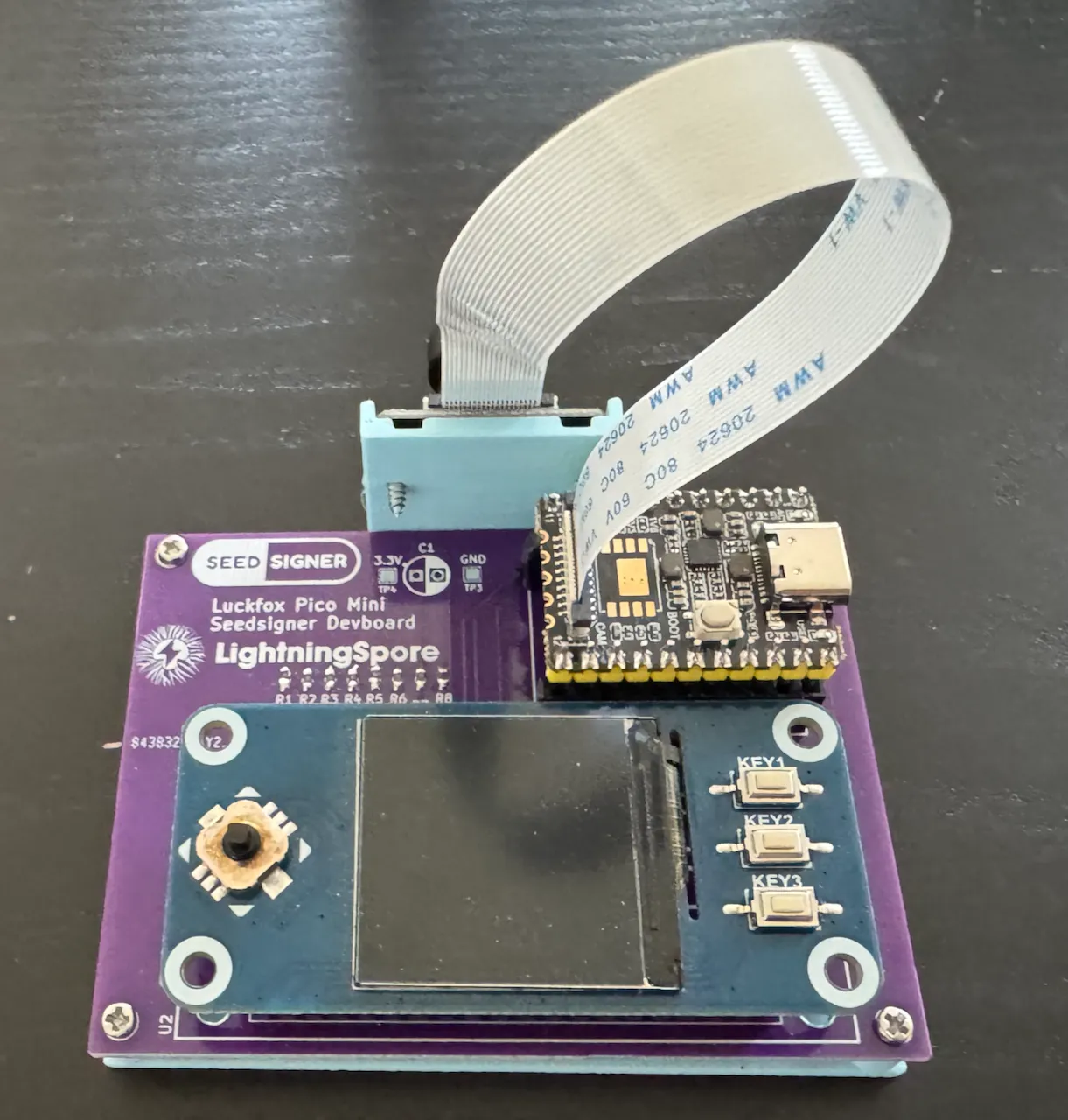 Seedsigner hardware dev v1, from the project README
