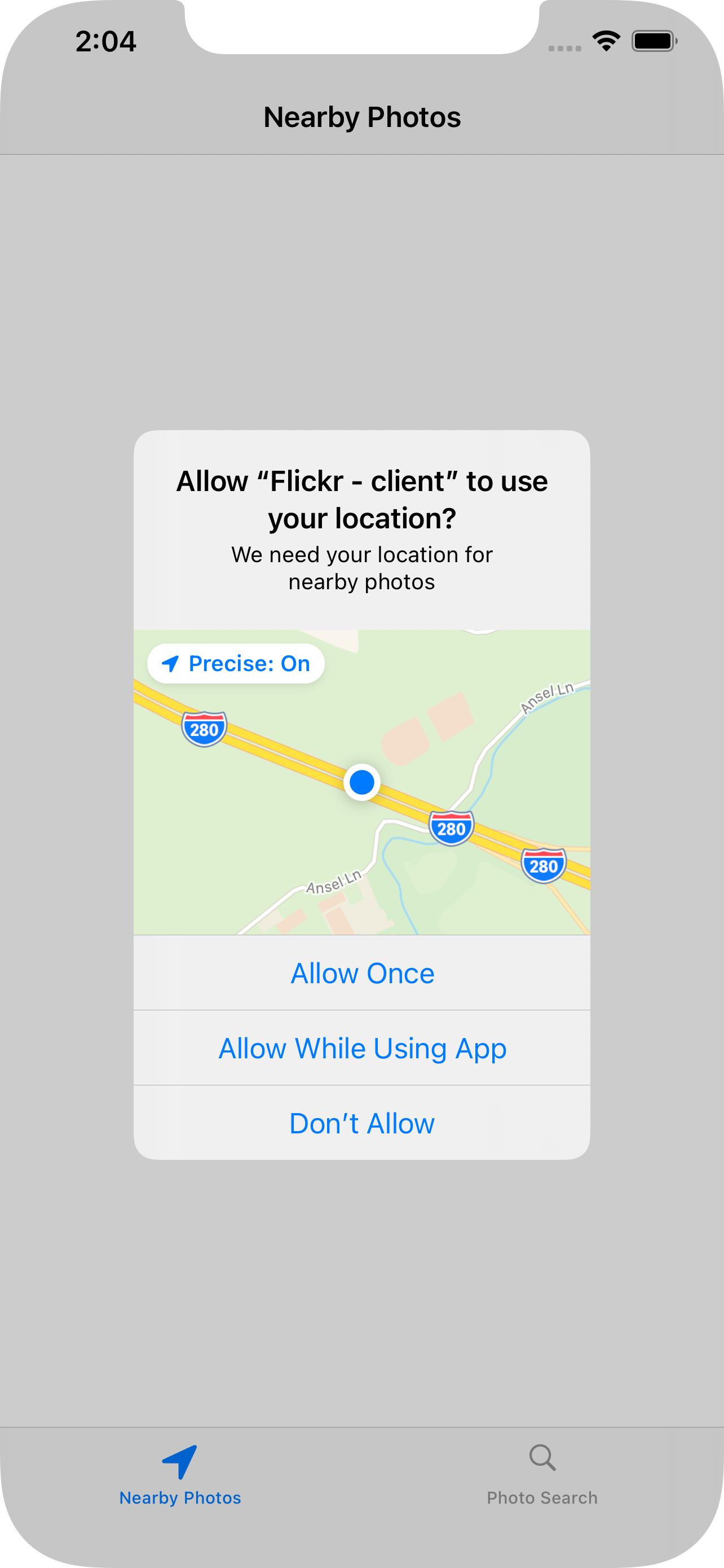 GitHub - lightrid/FlickrClient: Flickr - client for view nearby photos ...
