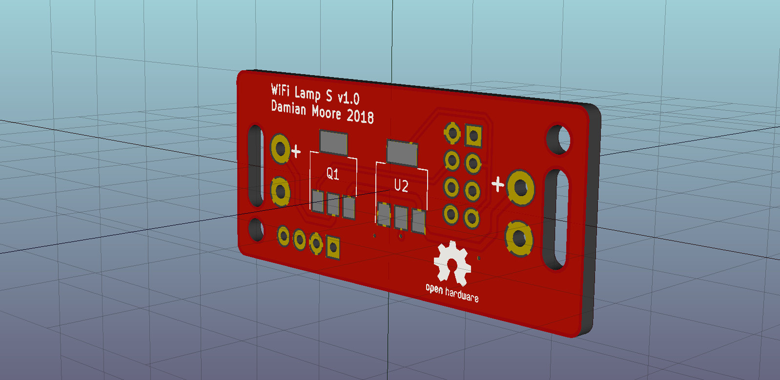 PCB rendering (Back)