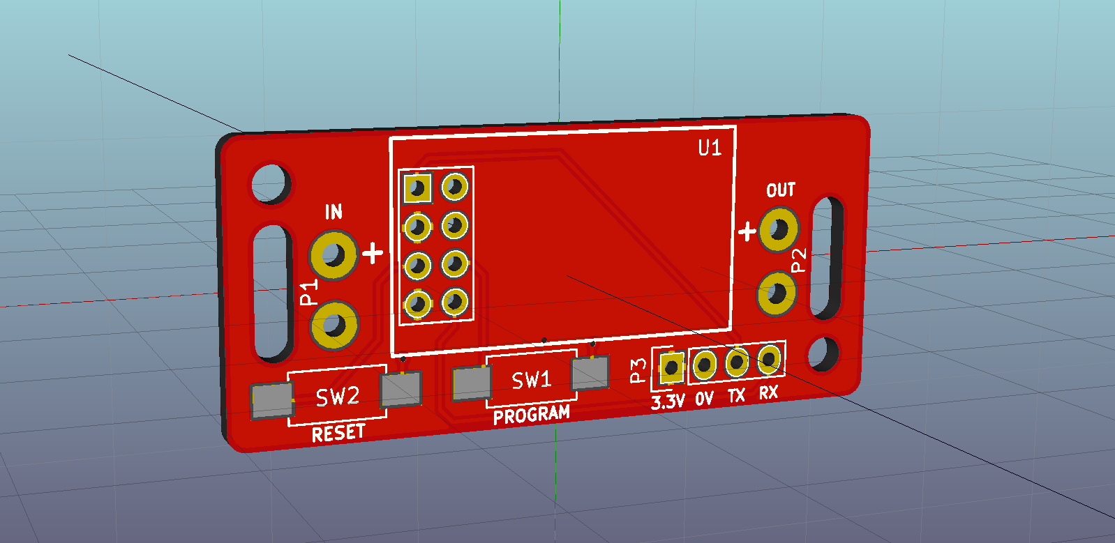 PCB rendering (front)