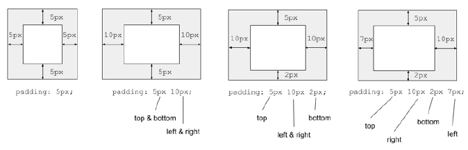 css padding shorthand