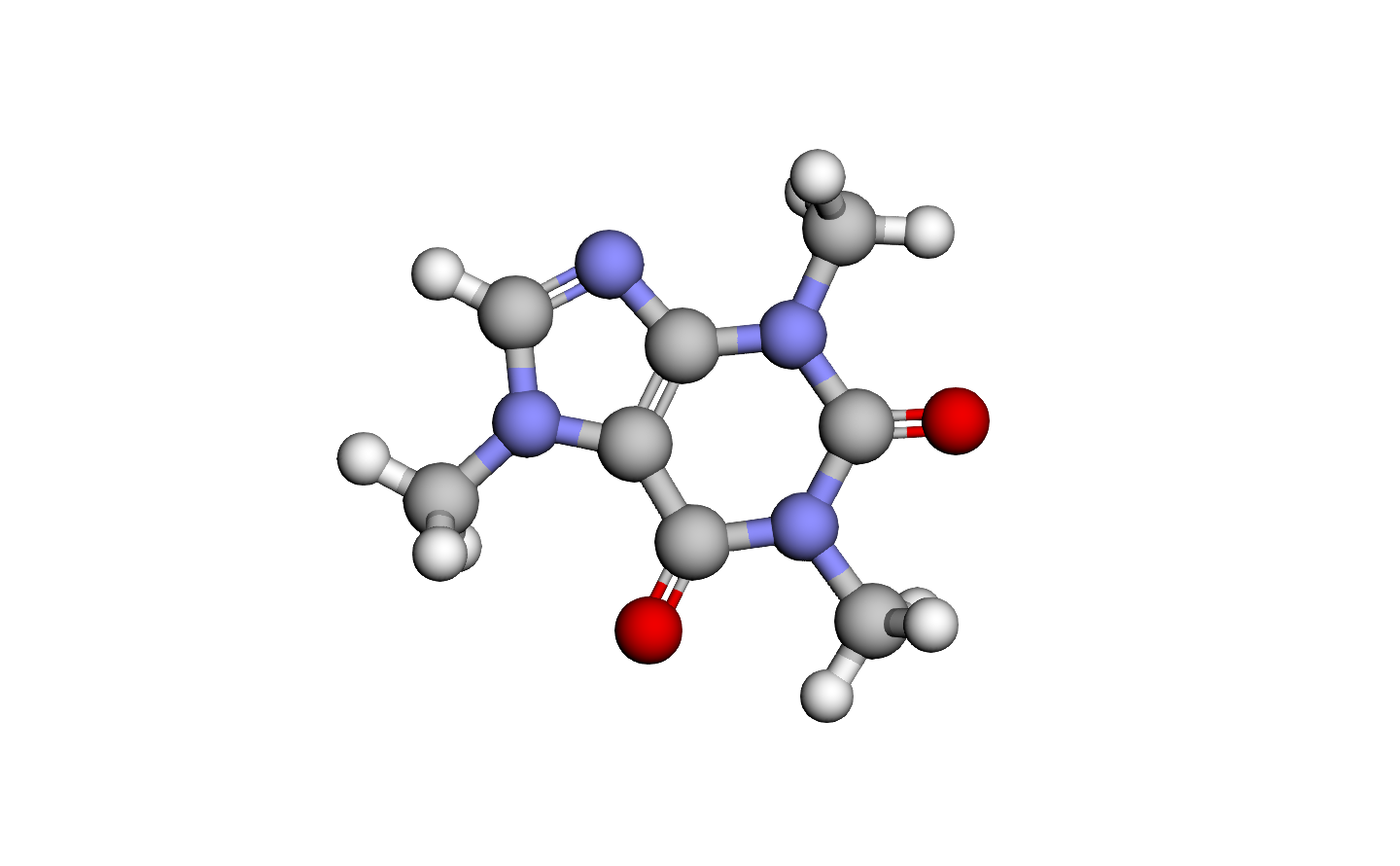 Molecule in 3D from SMILES