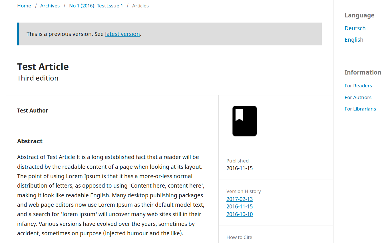 versioning